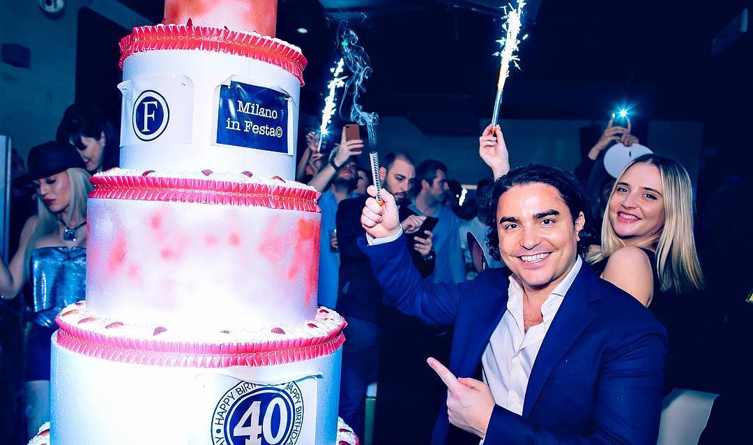 Ugo Dalla Pria celebrating Milano in Festa